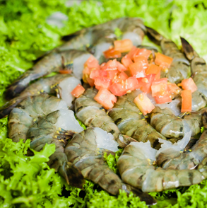 Headless-Shell-On-Black-Tiger-Shrimp